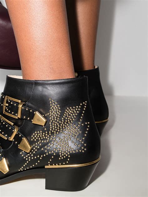 fake chloe studded ankle boots|Chloé Susanna 30mm Studded Ankle Boots .